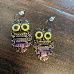 Awesome OWL dangle earrings